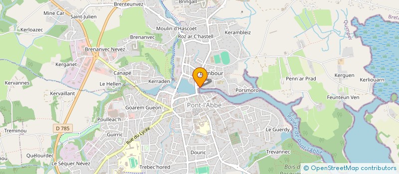 localisation de l'entreprise ABRI DE PORS MORO  PONT-L'ABBE