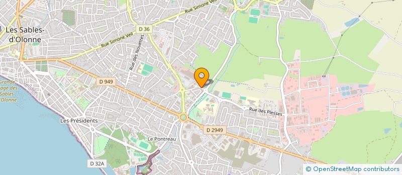 localisation de l'entreprise ABRI DES PLESSES à LES SABLES D'OLONNE