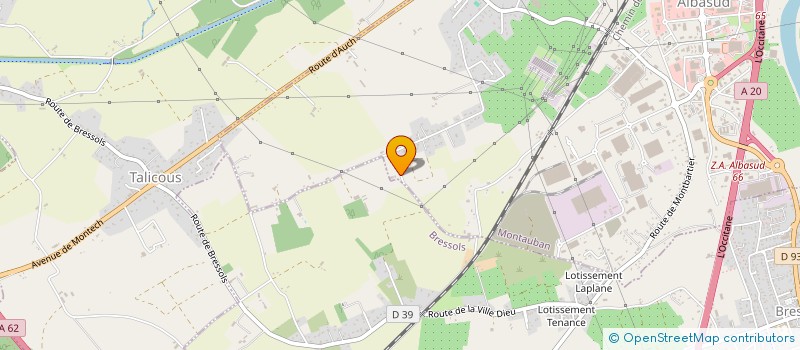 localisation de l'entreprise ABRI DESIGN SARL à MONTAUBAN