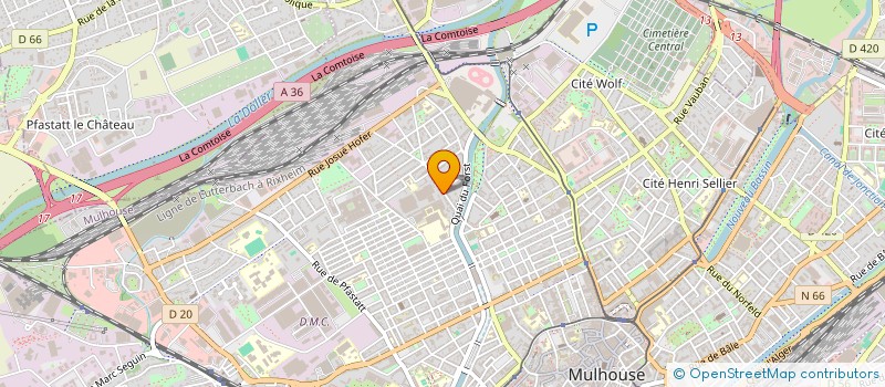 localisation de l'entreprise ABRI GRAND EST  MULHOUSE