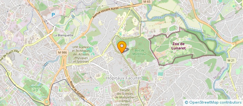 localisation de l'entreprise ABRI LANGUEDOCIEN à MONTPELLIER