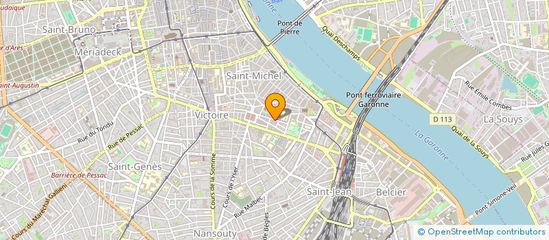 localisation de l'entreprise ABRI SARL à BORDEAUX