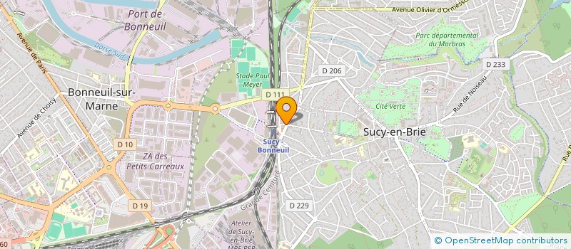 localisation de l'entreprise ABRI.SAS à SUCY-EN-BRIE