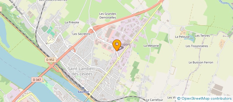 localisation de l'entreprise ABRIART  SAUMUR