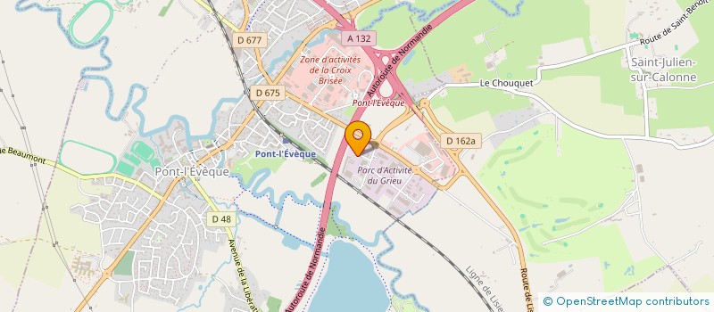 localisation de l'entreprise ABRIBOX 60 à PONT L'EVEQUE