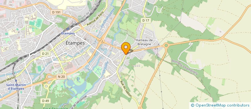 localisation de l'entreprise ABRIBULLE à ETAMPES