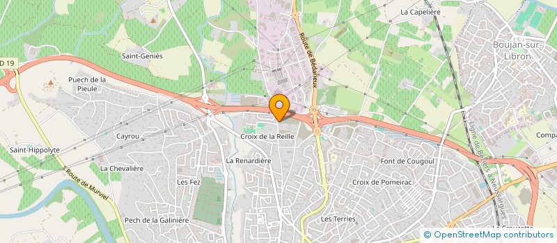 localisation de l'entreprise ABRIC - BOUFINI  BEZIERS