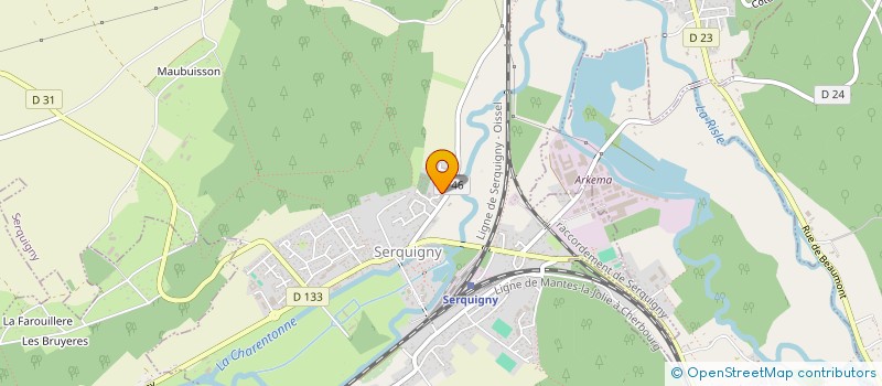 localisation de l'entreprise ABRICONCEPT  SERQUIGNY