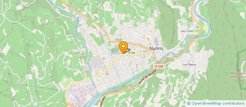 localisation de l'entreprise ABRICOTS NYONSAIS BARONNIES à NYONS