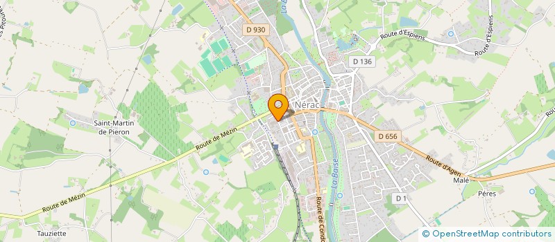 localisation de l'entreprise ABRIFRANCE  NERAC