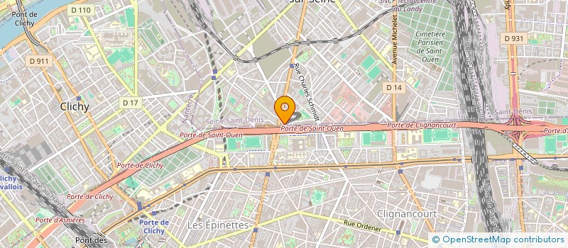 localisation de l'entreprise ABRIK à SAINT-OUEN-SUR-SEINE