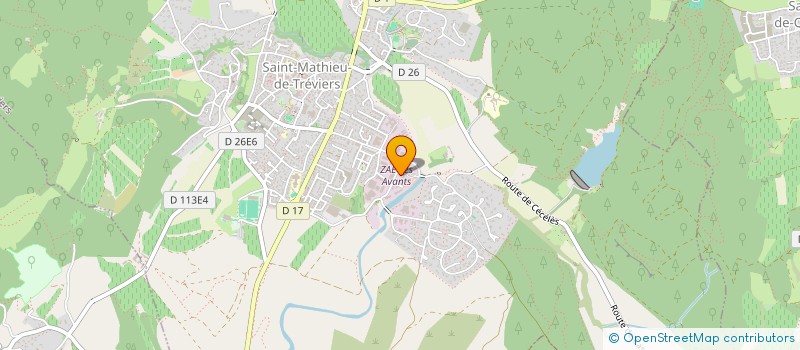 localisation de l'entreprise ABRIMAT  SAINT-MATHIEU-DE-TREVIERS