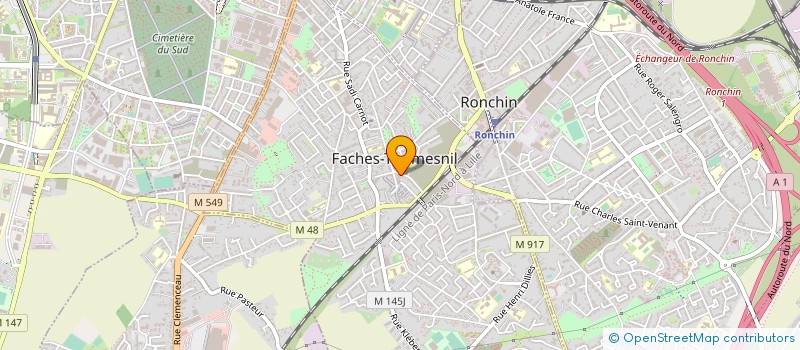 localisation de l'entreprise ABRIMUS à FACHES-THUMESNIL