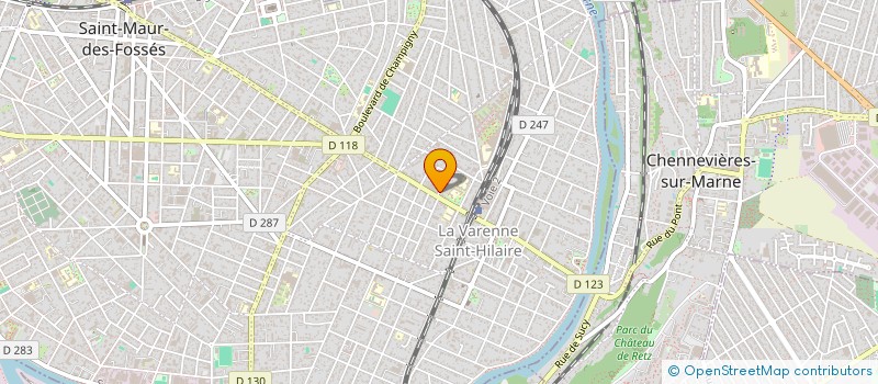 localisation de l'entreprise ABRIOUX OSTEO à SAINT-MAUR-DES-FOSSES