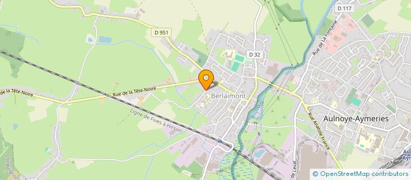 localisation de l'entreprise ABRIPAJE  BERLAIMONT