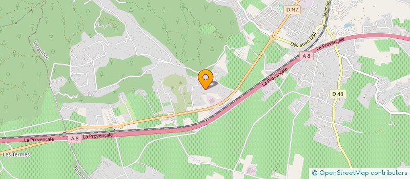 localisation de l'entreprise ABRIS CIEL SARL à VIDAUBAN