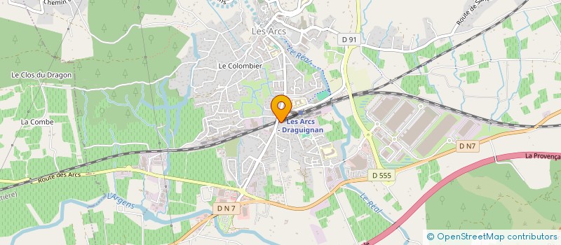 localisation de l'entreprise ABRIS COTIERS à LES ARCS