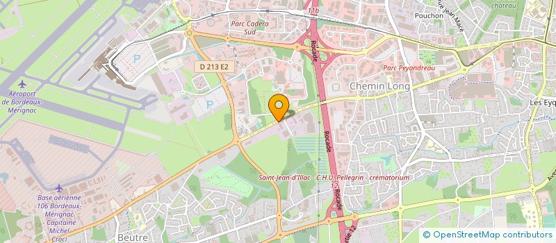 localisation de l'entreprise ABRIS ET PISCINES D AQUITAINE  MERIGNAC