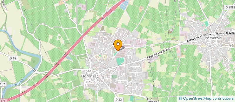 localisation de l'entreprise ABRIS PISCINE EXPERT  FLORENSAC