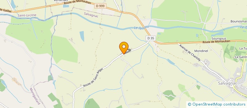 localisation de l'entreprise ABRIS REFERENCE  SALVAGNAC