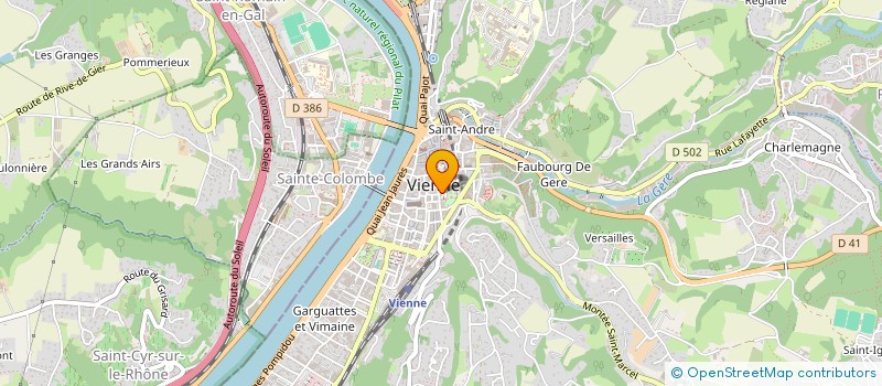 localisation de l'entreprise ABRISS à VIENNE