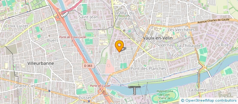 localisation de l'entreprise ABRISTOP à VAULX-EN-VELIN