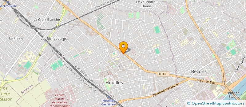 localisation de l'entreprise ABRITHERM  HOUILLES