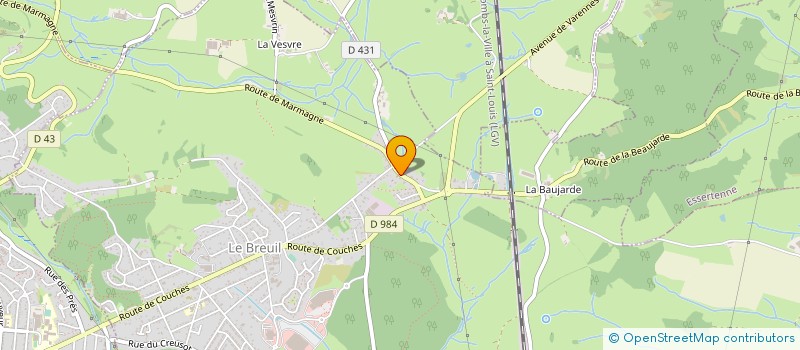 localisation de l'entreprise ABRITOIT  LE BREUIL