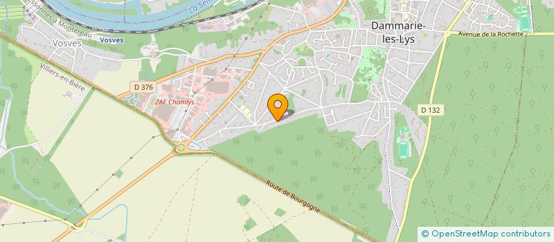 localisation de l'entreprise ABRK CONSTRUCTION à DAMMARIE-LES-LYS