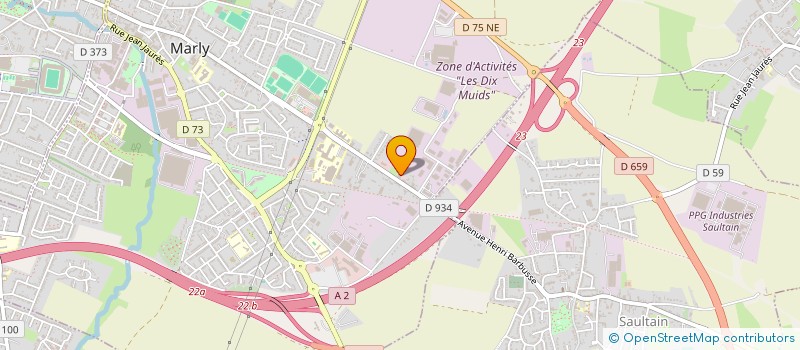 localisation de l'entreprise ABRUZZESE à MARLY