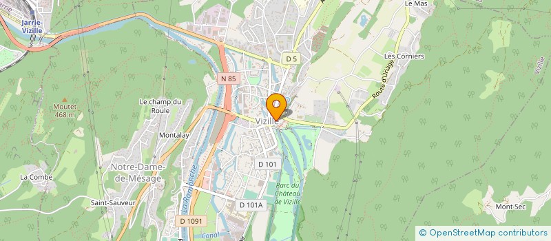 localisation de l'entreprise ABRY DISTRIBUTION  VIZILLE