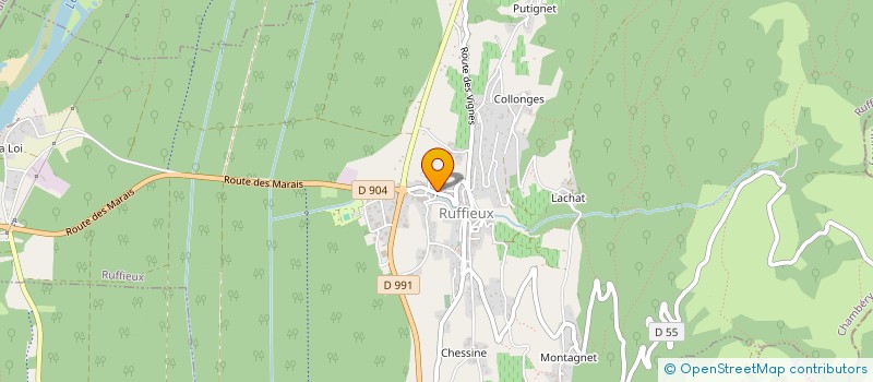 localisation de l'entreprise ABRY MENUISERIE  RUFFIEUX