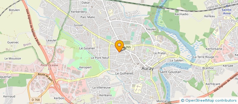 localisation de l'entreprise ABRYS à AURAY