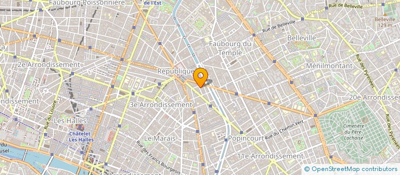 localisation de l'entreprise ABS à PARIS