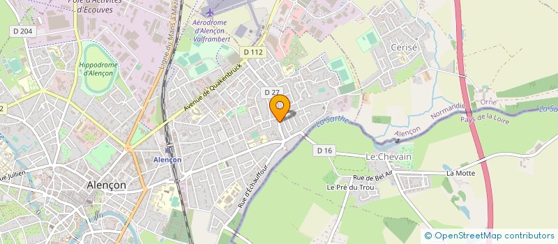 localisation de l'entreprise ABS à ALENCON