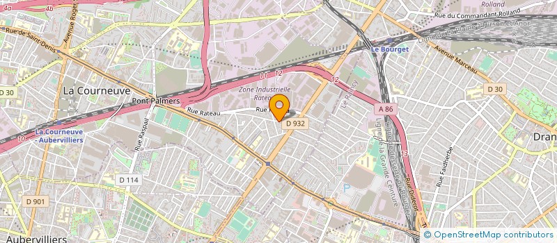 localisation de l'entreprise ABS à LA COURNEUVE