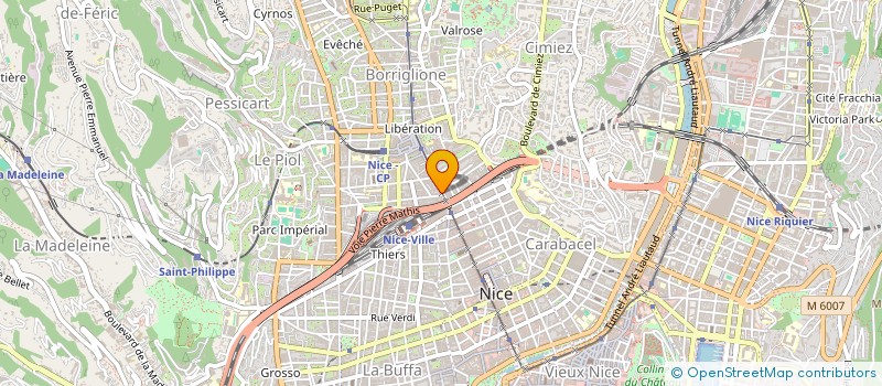localisation de l'entreprise ABS  NICE