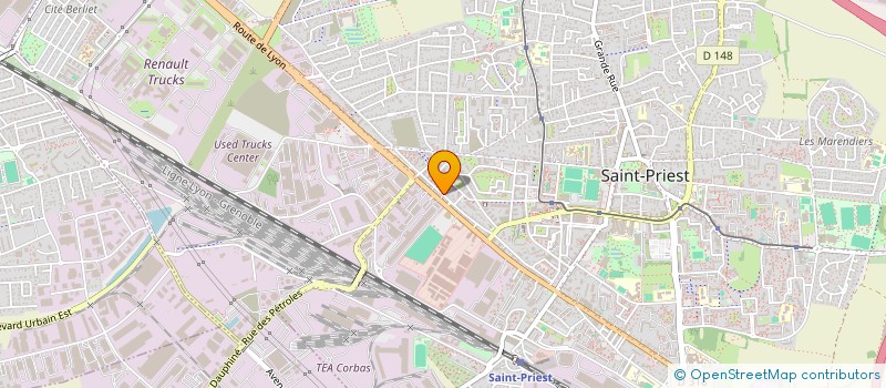 localisation de l'entreprise ABS  SAINT-PRIEST