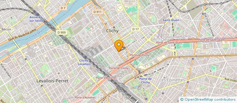 localisation de l'entreprise ABS 92 à CLICHY