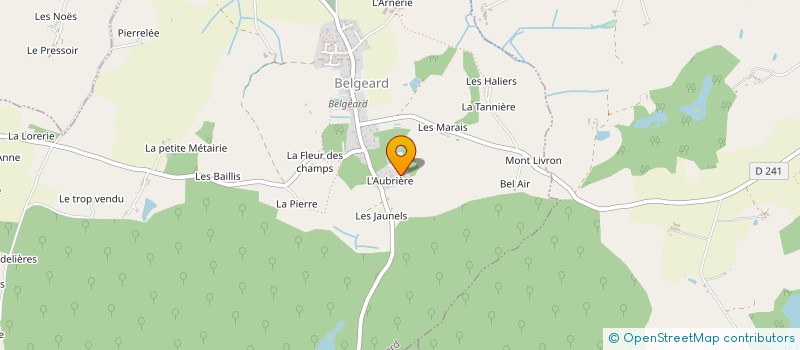 localisation de l'entreprise ABS - ARTISAN BUARD SAMUEL  BELGEARD