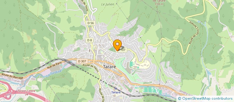 localisation de l'entreprise ABS BATI  TARARE