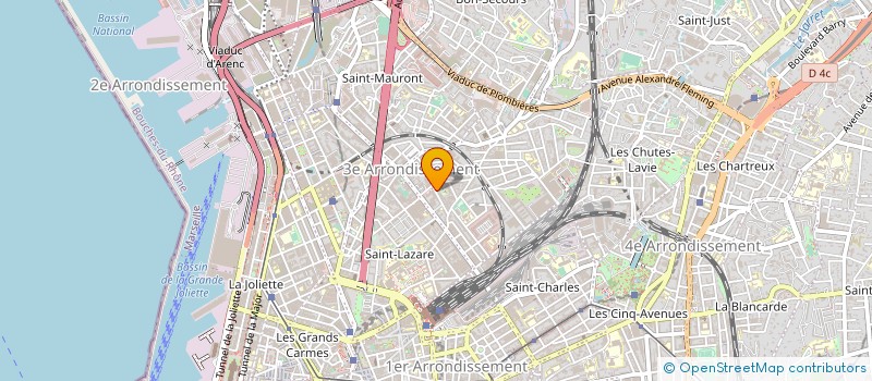 localisation de l'entreprise ABS CARROSSERIE 38  MARSEILLE