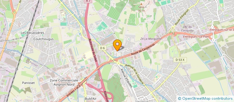 localisation de l'entreprise ABS COLLECTION à SORGUES