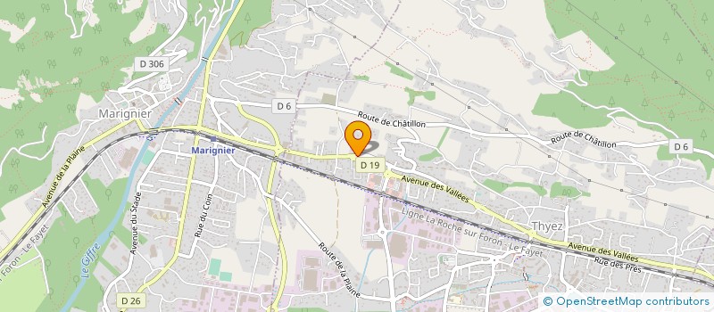 localisation de l'entreprise ABS COM  THYEZ