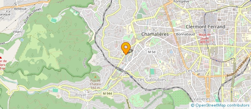 localisation de l'entreprise ABS COMPETITION  CHAMALIERES