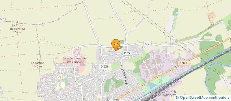 localisation de l'entreprise ABS CONCEPT à MIGENNES