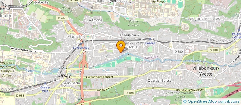 localisation de l'entreprise ABS CONSULTING à ORSAY