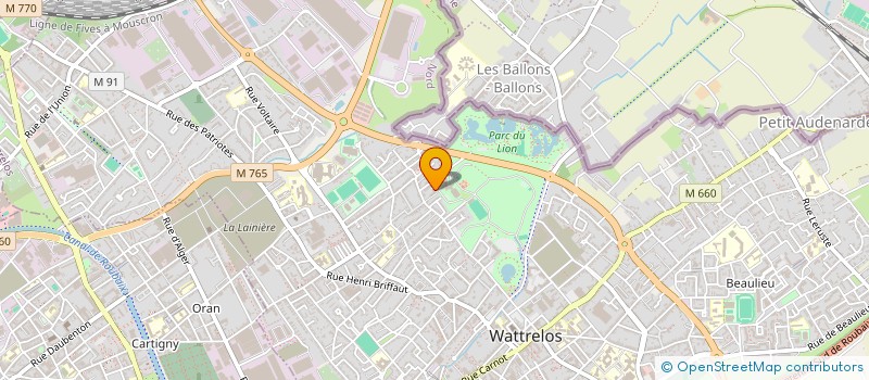 localisation de l'entreprise ABS COUVERTURE à WATTRELOS