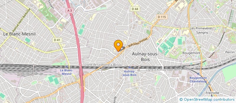 localisation de l'entreprise ABS ELECTRICITE GENERALE à AULNAY-SOUS-BOIS