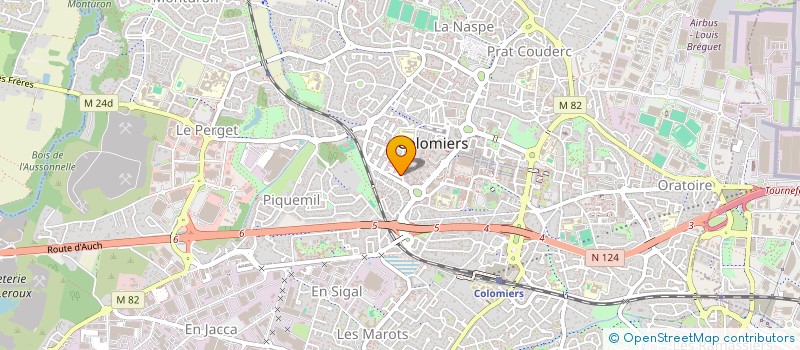 localisation de l'entreprise ABS EXPRESS à COLOMIERS